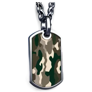 Camouflage Dog Tag PNG Fcw51