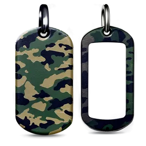 Camouflage Dog Tag PNG Udg32