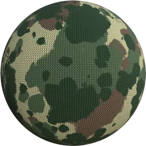 Camouflage Fabric Sphere Texture PNG image