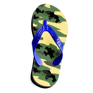 Camouflage Military Flip Flop PNG 06132024