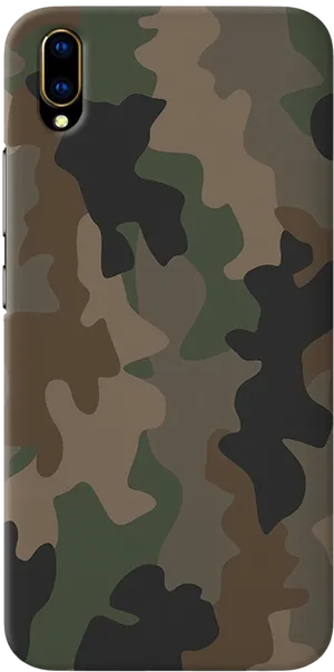 Camouflage Phone Case Design PNG image