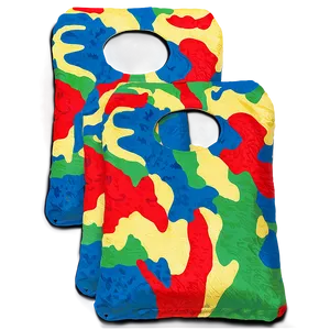 Camouflage Print Cornhole Bag Png 06292024 PNG image