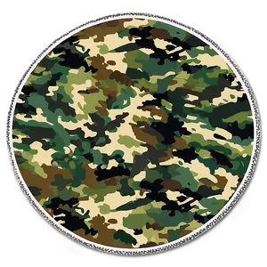 Camouflage Round Sticker PNG 06282024 PNG