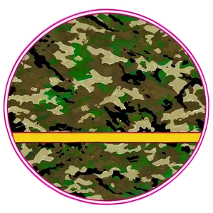 Camouflage Round Sticker PNG Klt