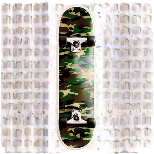 Camouflage Skateboard Deck Template PNG Yfv