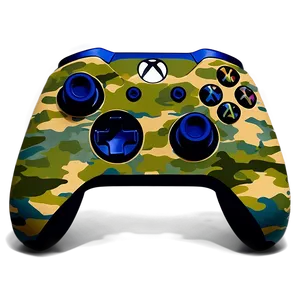 Camouflage Xbox Controller Design Png 05252024 PNG image