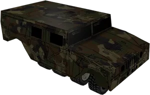 Camouflaged Hummer Vehicle Graphic PNG image