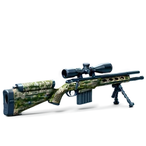 Camouflaged Sniper Rifle Graphic PNG 8 PNG