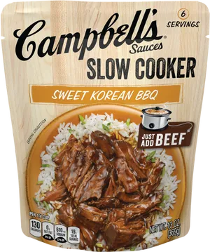 Campbells Sweet Korean B B Q Sauce Packet PNG image