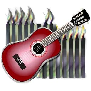 Campfire And Guitar PNG 70
