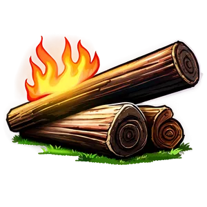 Campfire And Log Bench PNG 05242024 PNG