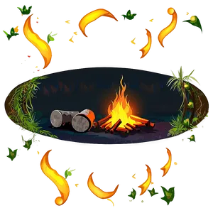 Campfire And Tent PNG 05242024