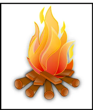 Campfire Clipart Illustration