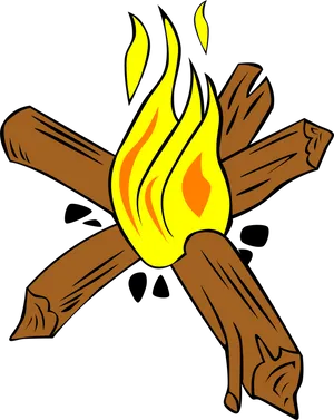 Campfire Clipart Illustration PNG image