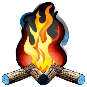 Campfire Flames PNG 05242024