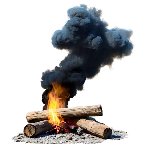 Campfire In Desert PNG 96