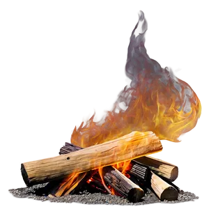 Campfire In Desert PNG Jlk81