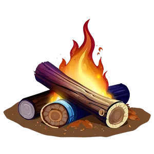 Campfire In Desert PNG Xvq