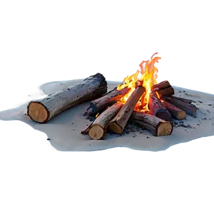 Campfire On Beach PNG 05242024