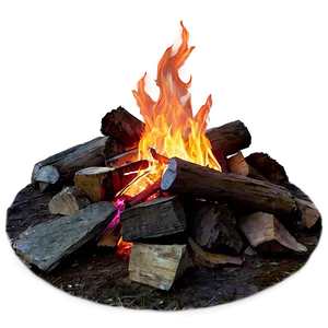 Campfire On Mountain Top PNG Dsm PNG