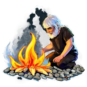 Campfire Sparks Flying PNG 95