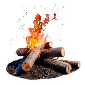 Campfire Sparks Flying PNG Ike