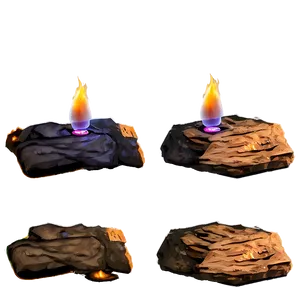Campfire Under Stars PNG 58