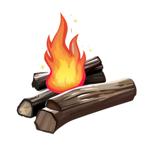 Campfire Under Stars PNG 59