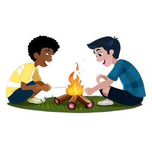 Campfire With Friends PNG 05242024