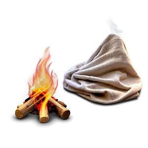 Campfire With Wool Blankets PNG 14 PNG