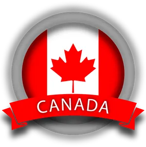 Canada Flag Emblem Graphic PNG image