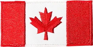 Canada Flag Embroidered Patch PNG image