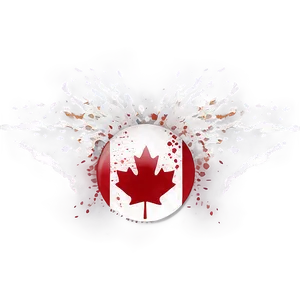 Canada Flag In Splatter Art Png 13 PNG image