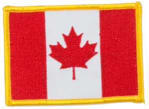 Canada Flag Patch Embroidery PNG image