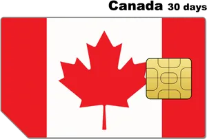 Canada30 Day S I M Card PNG image