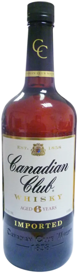 Canadian Club Whisky Bottle PNG image