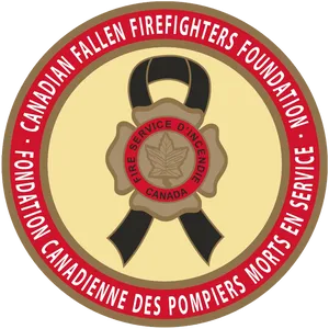 Canadian Fallen Firefighters Foundation Emblem PNG image