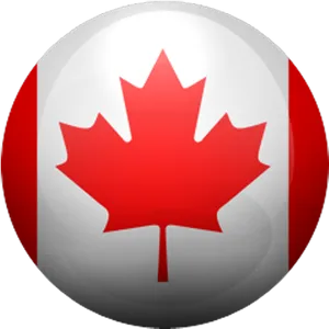 Canadian Flag Button