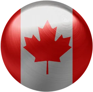 Canadian Flag Sphere Graphic PNG image