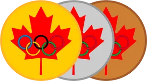 Canadian_ Olympic_ Pins_ Vector_ Illustration PNG image