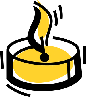 Candle Flame Graphic