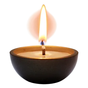 Candle Flame Serenity PNG B