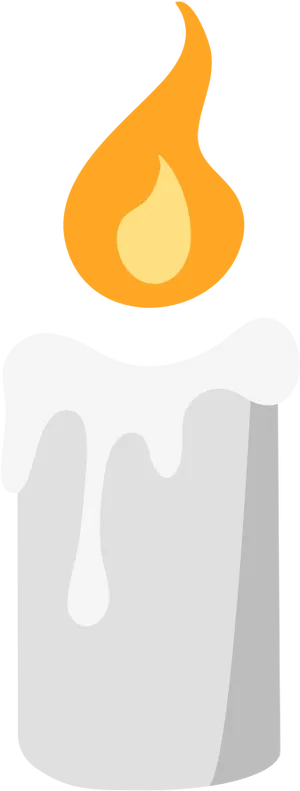 Candle Flame Vector Illustration