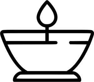 Candle Icon Spa Relaxation