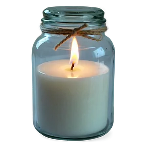 Candle In Glass Jar Png 05232024 PNG image