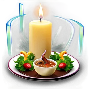 Candle Light Dinner Cuisine PNG Yss14