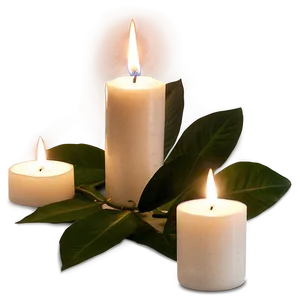 Candle Light Romantic Setup PNG Aiy