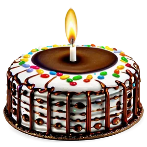 Candle On Cake PNG 05232024