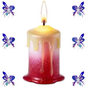 Candle Wax Melting PNG Wjm33