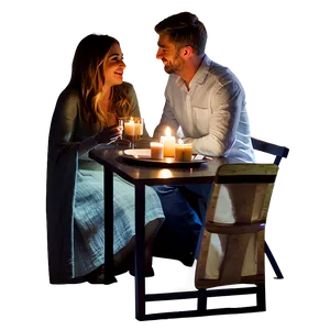 Candlelit Dinner Date Png 06132024 PNG image